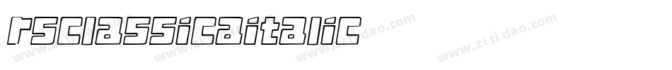 RSClassicaItalic字体转换