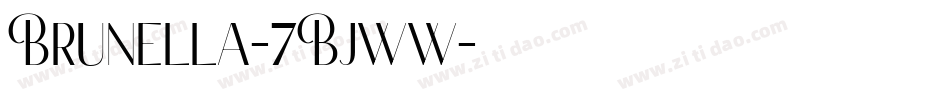 Brunella-7Bjww字体转换