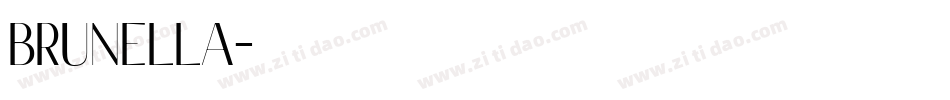 brunella字体转换