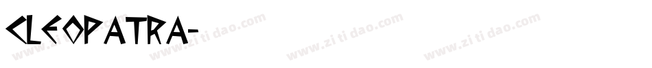 Cleopatra字体转换