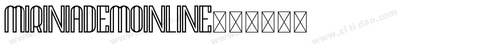 MiriniaDemoInline字体转换