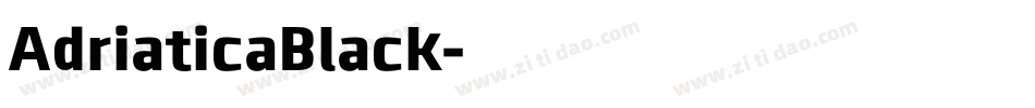 AdriaticaBlack字体转换