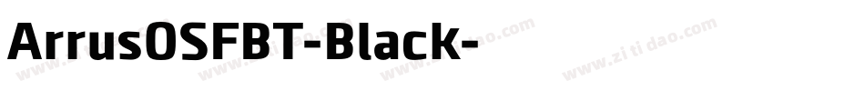 ArrusOSFBT-Black字体转换