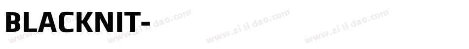 BLACKNIT字体转换