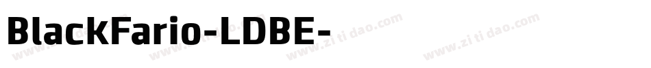 BlackFario-LDBE字体转换