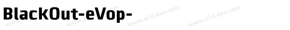 BlackOut-eVop字体转换