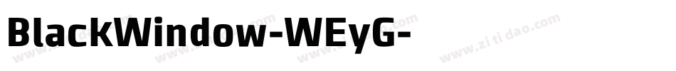 BlackWindow-WEyG字体转换