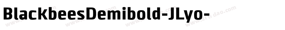 BlackbeesDemibold-JLyo字体转换