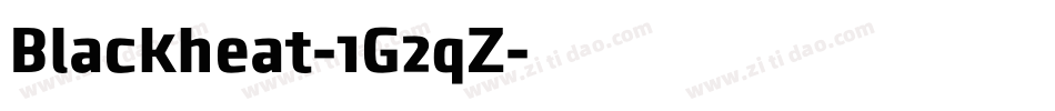 Blackheat-1G2qZ字体转换