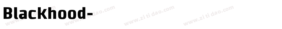 Blackhood字体转换