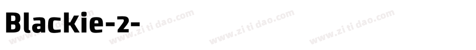 Blackie-2字体转换