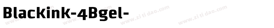 Blackink-4Bgel字体转换