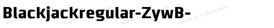 Blackjackregular-ZywB字体转换