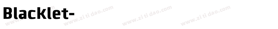 Blacklet字体转换