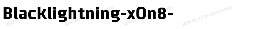 Blacklightning-xOn8字体转换