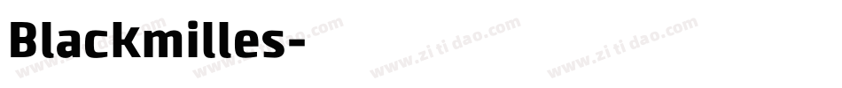 Blackmilles字体转换