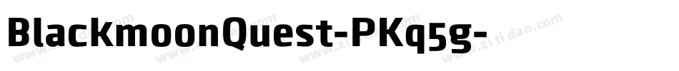 BlackmoonQuest-PKq5g字体转换