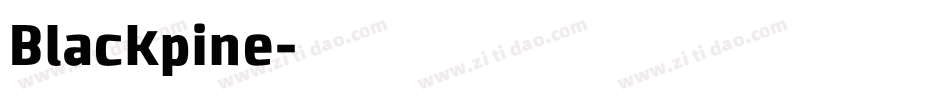 Blackpine字体转换