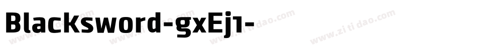 Blacksword-gxEj1字体转换