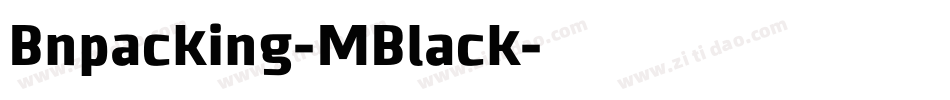 Bnpacking-MBlack字体转换