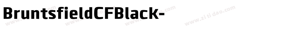 BruntsfieldCFBlack字体转换