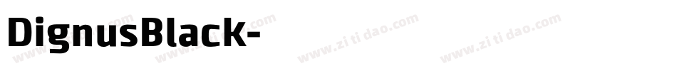 DignusBlack字体转换