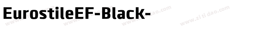 EurostileEF-Black字体转换