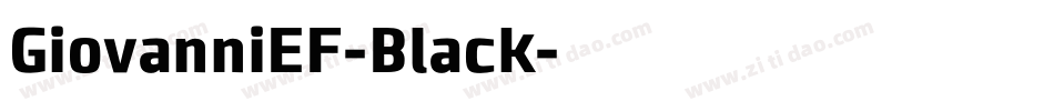 GiovanniEF-Black字体转换