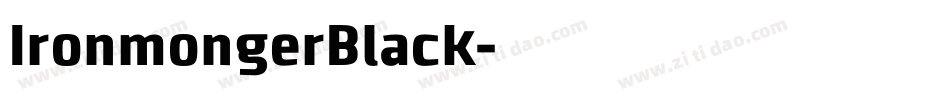 IronmongerBlack字体转换