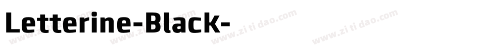 Letterine-Black字体转换