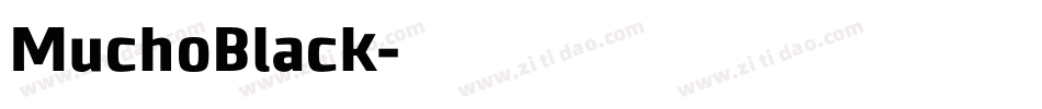 MuchoBlack字体转换