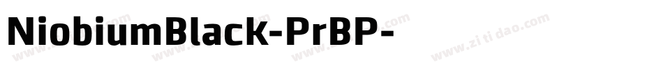 NiobiumBlack-PrBP字体转换