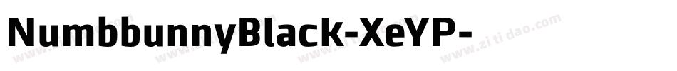 NumbbunnyBlack-XeYP字体转换