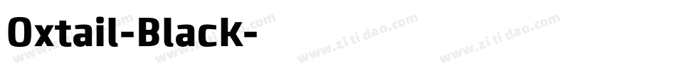 Oxtail-Black字体转换