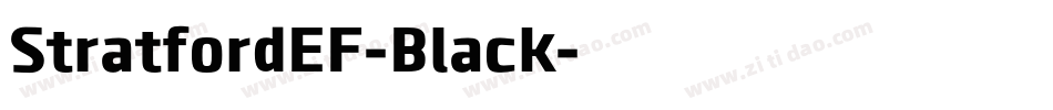 StratfordEF-Black字体转换
