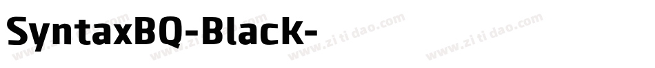 SyntaxBQ-Black字体转换