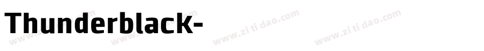 Thunderblack字体转换