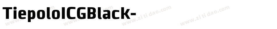 TiepoloICGBlack字体转换