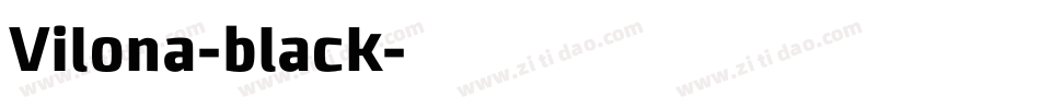 Vilona-black字体转换