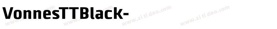 VonnesTTBlack字体转换