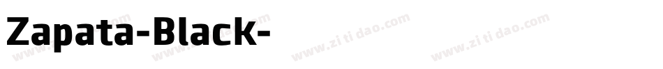 Zapata-Black字体转换