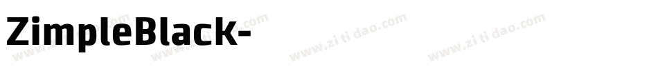 ZimpleBlack字体转换