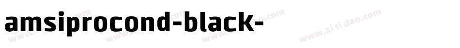 amsiprocond-black字体转换