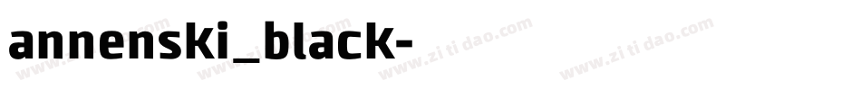 annenski_black字体转换