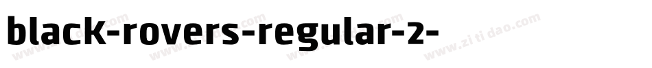 black-rovers-regular-2字体转换