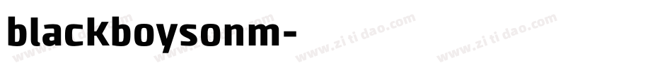 blackboysonm字体转换