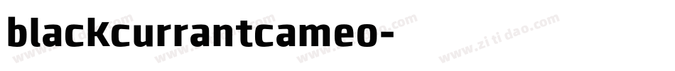 blackcurrantcameo字体转换
