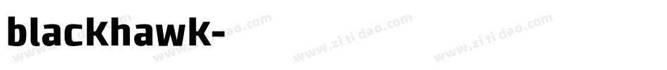 blackhawk字体转换