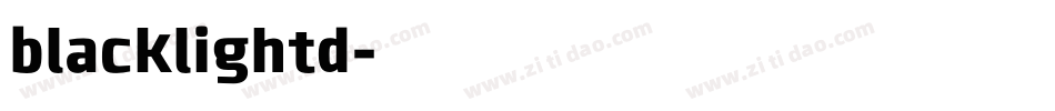 blacklightd字体转换