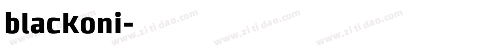 blackoni字体转换